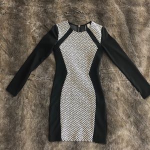 Black&White midi H&M dress